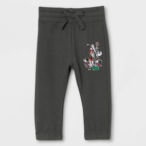 Disney Baby Nightmare Before Christmas Family Holiday Graphic Jogger Gray